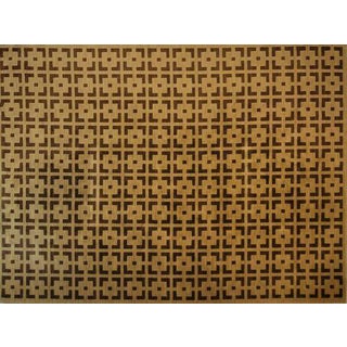 Barbara Barry Wool Karastan Rug Large Graphic Check Modern Contemporary For Sale