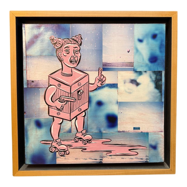 Nicely Framed Graffiti Art For Sale