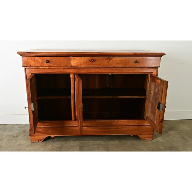 French 19th Century Louis Philippe Style Fruitwood Enfilade For Sale In Baton Rouge - Image 6 of 12
