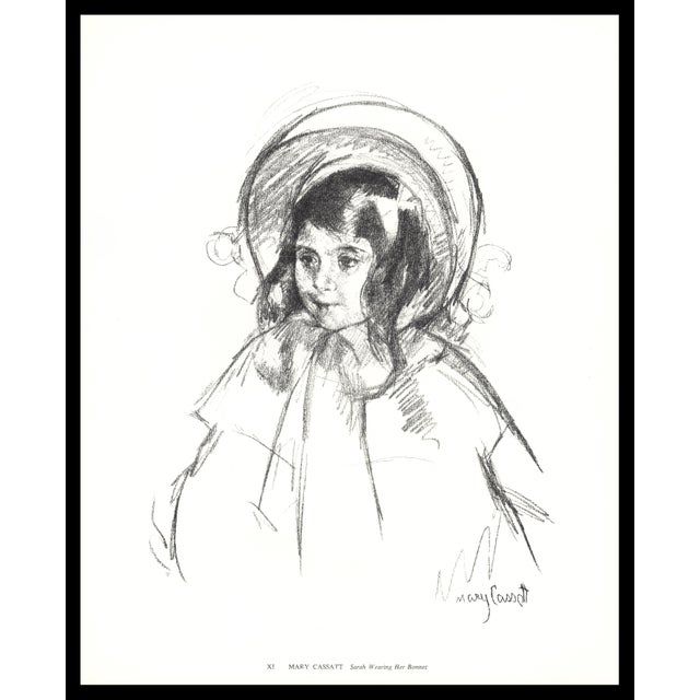 1974 Mary Cassatt Collotype "Sarah Wearing" Her Bonnet For Sale