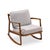 Kofod Larsen for Selig Mid Century Danish Walnut Rocking Lounge Chair For Sale - Image 9 of 10
