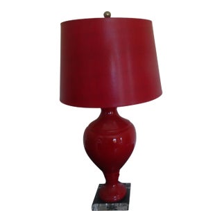 Lipstick Red Lamp From Port 68 For Sale