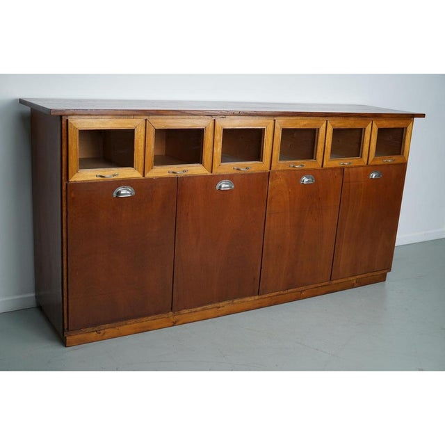 This haberdashery cabinet was produced during the 1950s in the Netherlands. It features 6 large drawers in beech with...