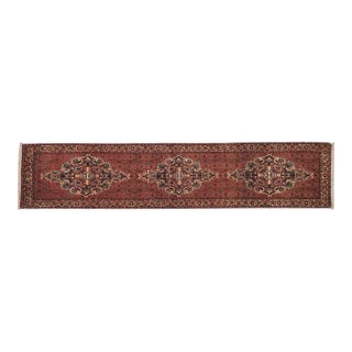 1970's Persian Bijar Runner, 2'8" X 12'1" For Sale