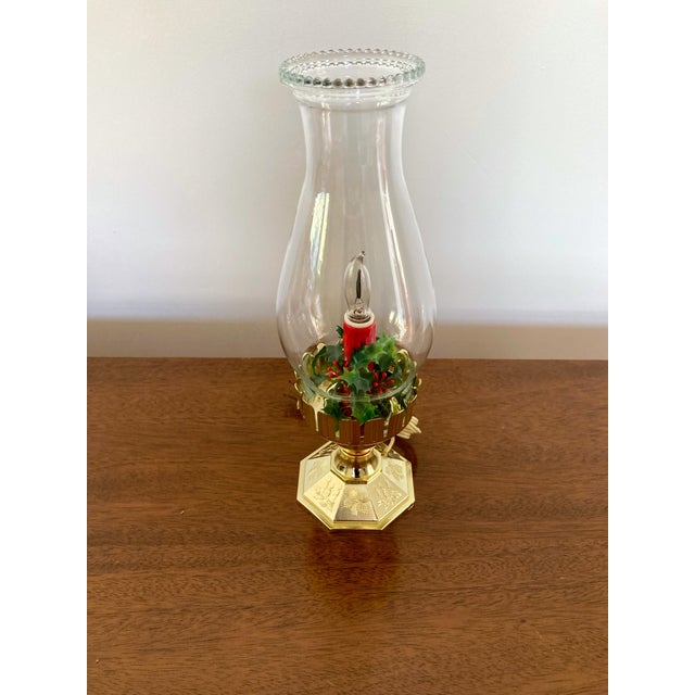 Vintage Late 20th Century Flameless Hurricane Candle Chairish