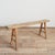 Wood Antique Reclaimed Rustic Wooden Hallway Pig Bench For Sale - Image 7 of 8
