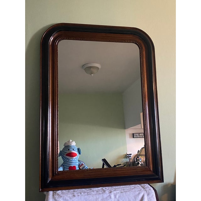 1930s Oak Wall Mirror For Sale In Los Angeles - Image 6 of 6