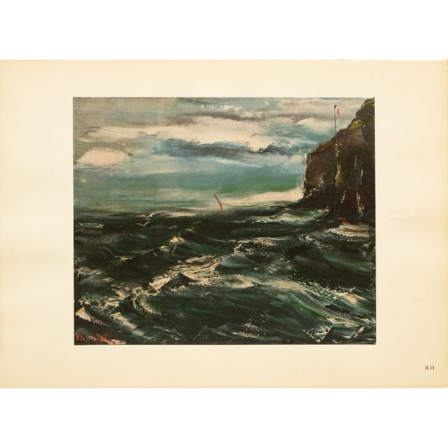 1947 After M. Vlaminck "Sotteville-Sur-Mer", First Edition Period Parisian Offset Lithograph For Sale