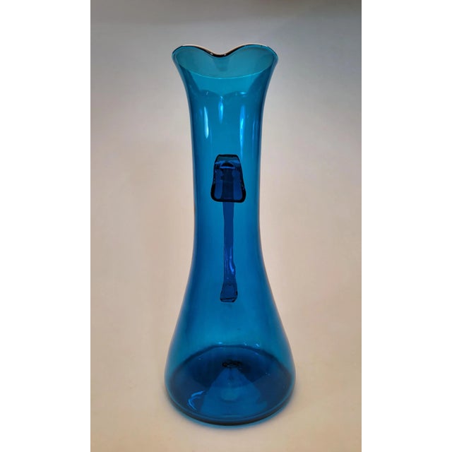 Blenko Mid Century Blenko Pitcher by Wayne Husted For Sale - Image 4 of 11