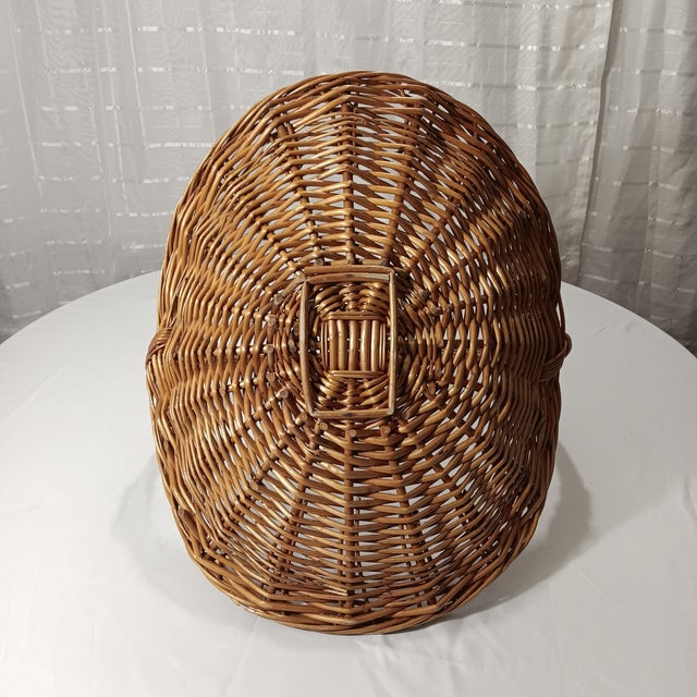 Brown Vintage Rustic European Style Flower Picking and Gathering Basket For Sale - Image 8 of 11