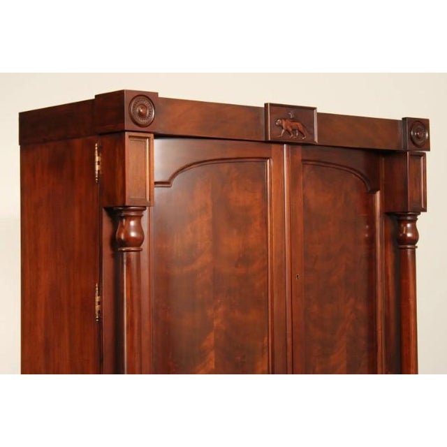 Polo Ralph Lauren Empire Style Mahogany Armoire For Sale - Image 6 of 8