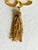 1970s Vintage 1970s Brutalist Articulated Birdcage Tassel Pendant Necklace, Gold-Tone For Sale - Image 5 of 15