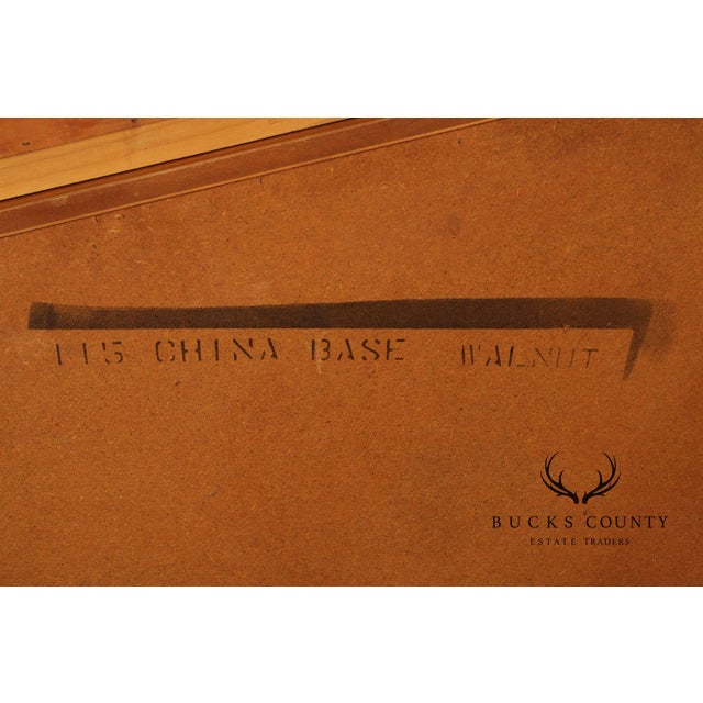 Wood Mid Century Modern Walnut Sideboard Hutch For Sale - Image 7 of 12