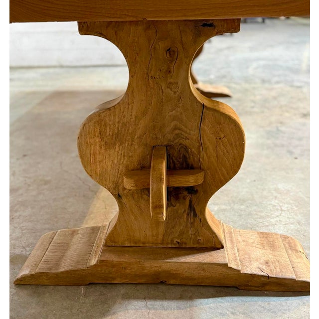 Large French Oak Dining Table, 1920 For Sale - Image 13 of 18