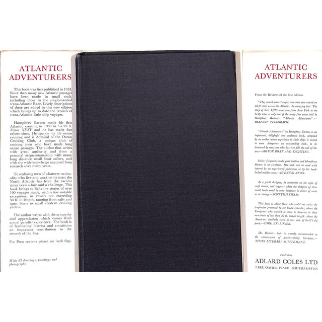 BARTON, Humphrey [254] pp. Adlard Coles Ltd 1962 Second Printing 8 5/8" x 5 3/4"