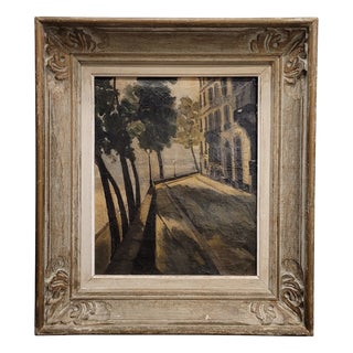 Post-Impressionism Artist, Pont Marie, Paris, 20th Century, Oil on Canvas, Framed For Sale