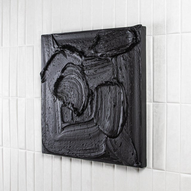 Modern Modern Textural Monochromatic Painting by Michael Allen For Sale - Image 3 of 4