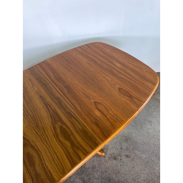 1970s 1970s Mid Century Danish Modern Teak Expanding Dining Table With Two Hide-a-Way Leafs For Sale - Image 5 of 10