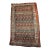 Vintage Persian Malayer Area Rug, Hand-Knotted Wool, Geometric Paisley Pattern, 5x7, Brown & Red For Sale