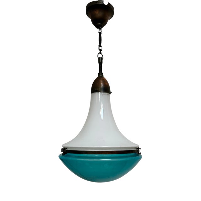 Antique Industrial L45 Daylight Pendant by Peter Behrens, 1920s For Sale