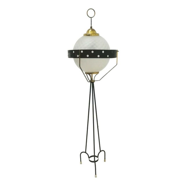 Black Floor Lamp from Luigi Caccia Dominioni, 1960s For Sale - Image 8 of 8