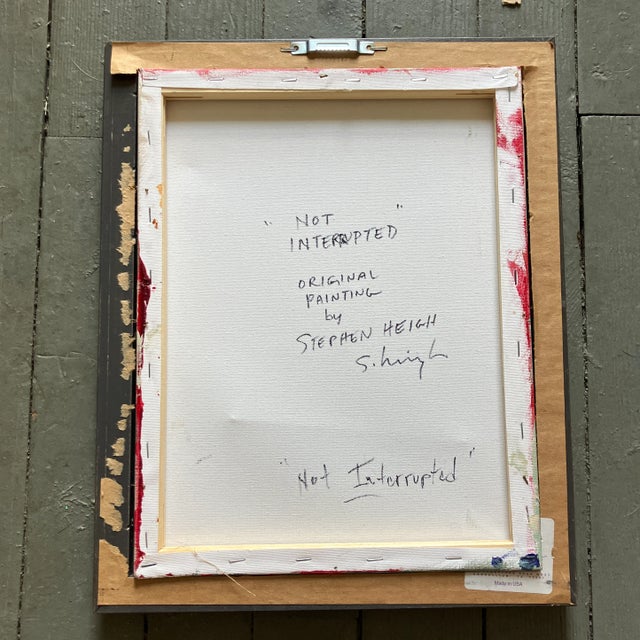 Contemporary Original Abstract Painting by Stephen Heigh “Not Interrupted” For Sale - Image 4 of 4