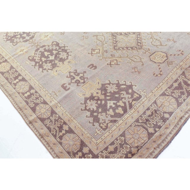 Turkish Antique Turkish Oushak Rug For Sale - Image 3 of 9