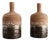 Scandinavian Mid-Century Modern Brutalist Pottery Vases by Hellström for Nittsjö, Sweden, Set of 2 For Sale