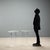 Pair of display columns dating back to the 1980s, made entirely of acrylic glass. These structures, with their simple and...