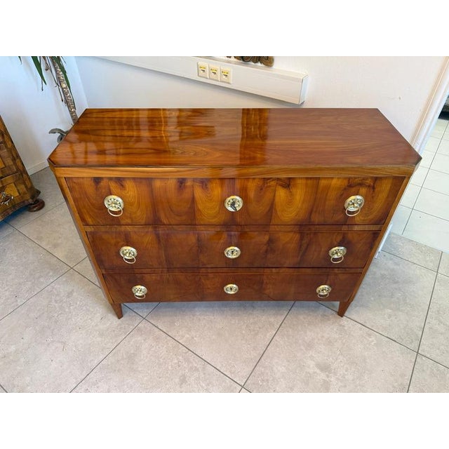 Biedermeier Chest of Drawers in Cherrywood For Sale - Image 5 of 11