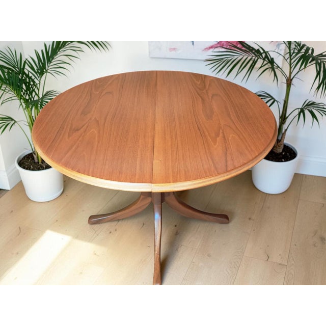 Mid-Century Teak Extending Dining Table and Chairs, 1970s, Set of 5 For Sale - Image 17 of 18
