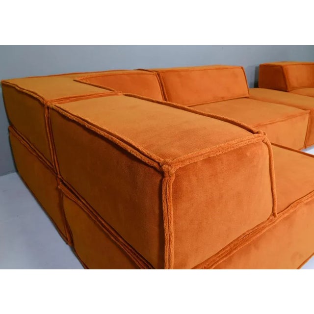 Orange COR Trio Sectional Sofa, 1970s, Set of 9 For Sale - Image 10 of 18