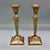Metal Antique French Brass Candlesticks, Pair — Louis XVI Style Repousse, Early 20th Century For Sale - Image 7 of 9