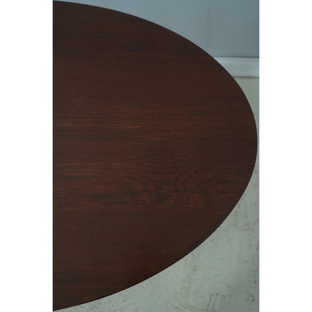 Wood Stickley Mission Oak Oval Library Table For Sale - Image 7 of 13