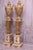Late 20th Century Pair of Large Neoclassical Beige Marble and Ormolu Bronze Urn Amphorae With Matching Pedestals For Sale - Image 5 of 16