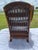 Vintage Mid-Century Bielecky Brothers, Rattan, and Wicker Wingback Lounge Chair For Sale - Image 11 of 15