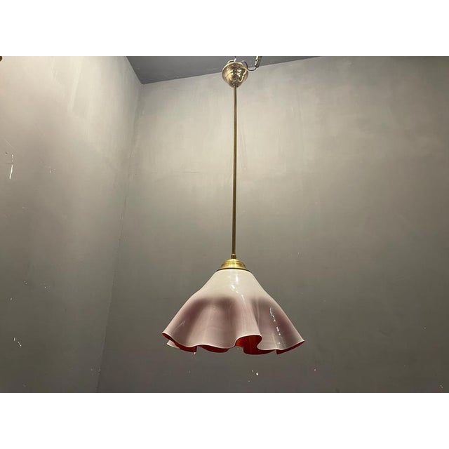 Murano Glass Light Pendant Handkerchief by Venini, 1970s For Sale - Image 10 of 15