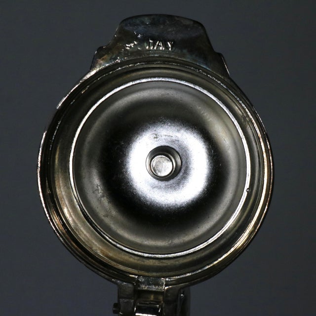 1960s Italian Silver Plate and Glass Claret Pitcher With Lid For Sale - Image 4 of 13