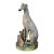 Very Large Antique 19th Century English Staffordshire Pottery Dog Figure of a Greyhound or Whippet and Hare or Rabbit For Sale