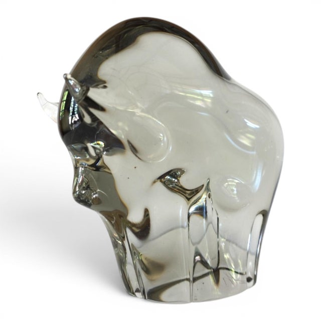 Murano Glass Bull Sculpture by Livio Seguso, 1970s For Sale - Image 4 of 16