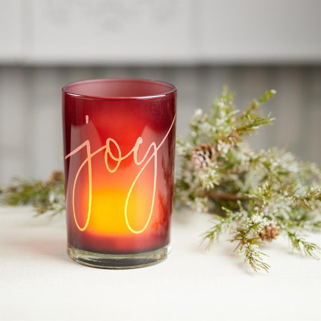 Joy Glass Votive Holder (Set of 2) For Sale In Chicago - Image 6 of 7