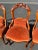 Early 1900s Great Mahogany Victorian Side Chairs With Red Upholstered Seats - Set of 4 For Sale - Image 4 of 12