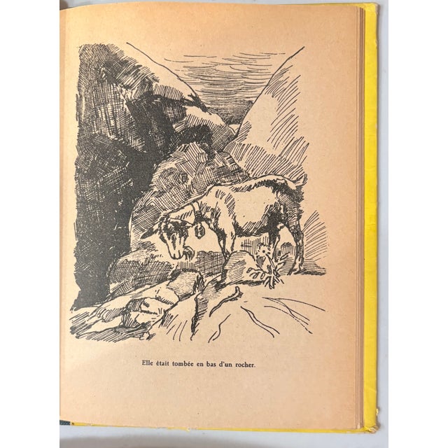 1950’s French Language Edition of Johanna Spyri’s Classic Heidi Series- Set of 3 For Sale - Image 13 of 18