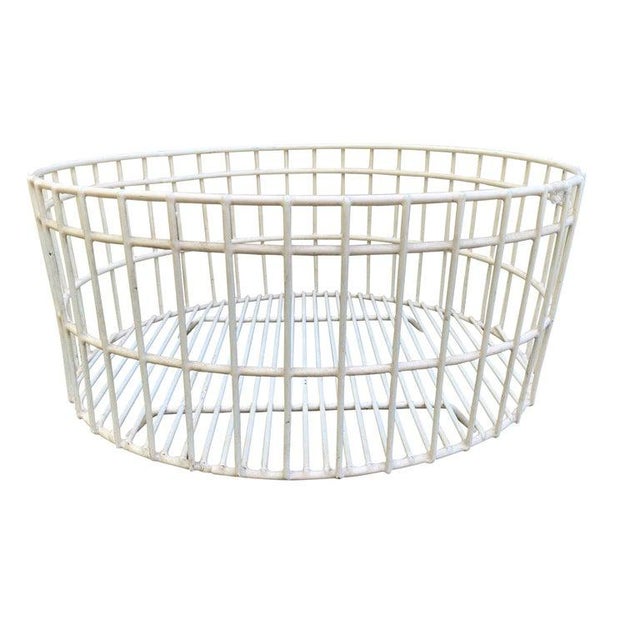 American Industrial Wire Basket Chairish