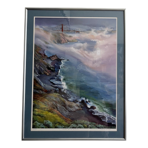 Rare 1970/80s Gorgeous «The Gate From the Headlands» Signed/Certified Lithograph, Artist’s Print #25/25 by Rebecca Holland