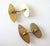 1950s Mid-Century Modern 14k Gold Jade Cufflinks For Sale - Image 4 of 4