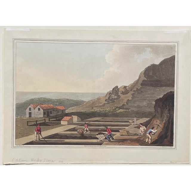 Antique handcolored engraving from "The Costume of Yorkshire, Illustrated by a Series of Forty Engravings, Being Fac-...