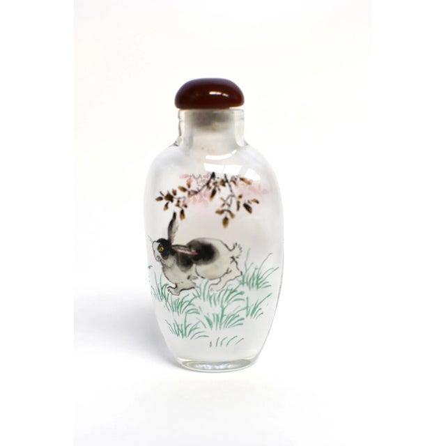 Snuff Bottle Eglomise Reverse Painted Zodiac Animals - Set of 3 For Sale - Image 9 of 13
