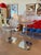 This set of two authentic, fully marked bar stools was designed by Marcello Ziliani for Italian manufacturer Casprini. The...