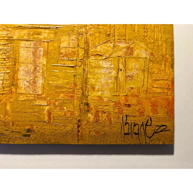 1972 Oil on Wooden Board Painting by Australian Artist Neil Savage For Sale - Image 4 of 7